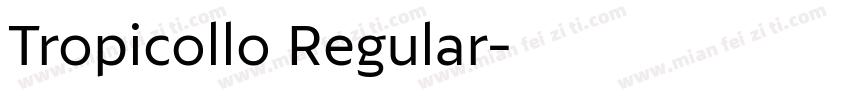 Tropicollo Regular字体转换